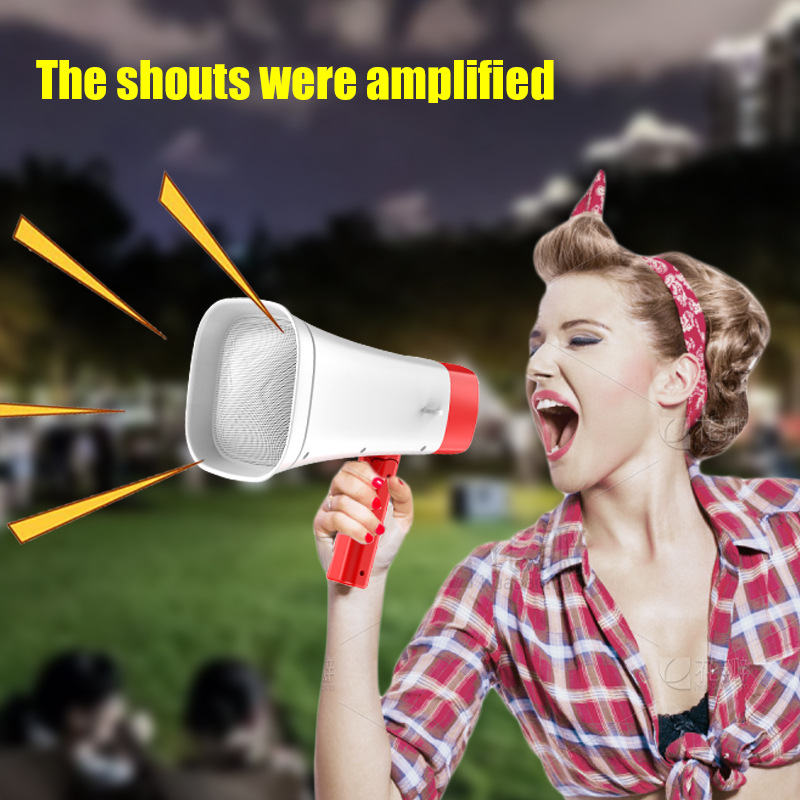 太阳能喊话器无线蓝牙户外录音喇叭叫卖器地摊多功能手持扩音器细节图