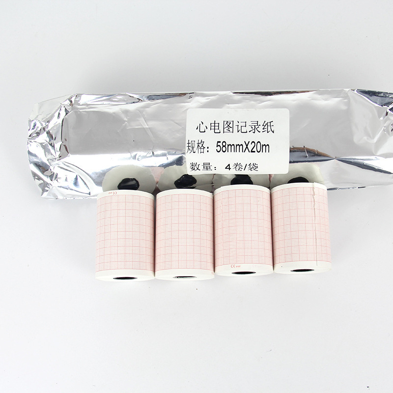 Cross-border exclusive supply of 80mm*20mm thermal paper for electrocardiogram (ECG) drawings, dedicated ECG machine drawings, ECG printing paper Application Scenario