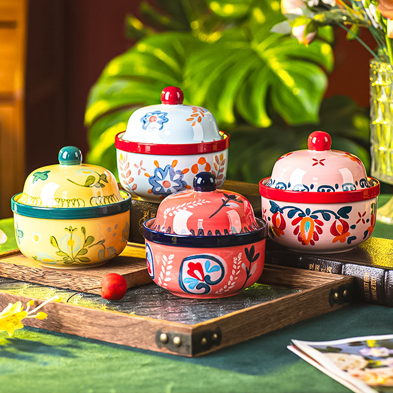 2025新款陶瓷炖盅隔水炖汤家用一人份蒸蛋羹燕窝专用小汤盅瓦罐产品图