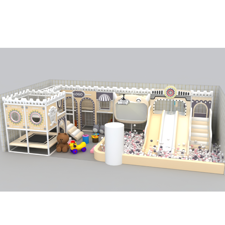 تصميم موقع للعب الأطفال في قلعة حديقة الأطفال في قصر ماكارون الشقي Specification image