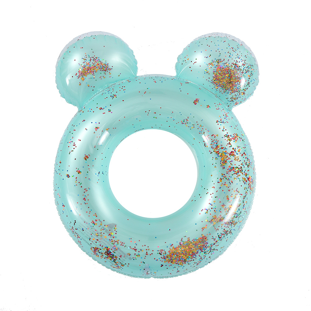 Thickened children's swimming rings, underarm life buoys, swan sequined rings, cute pink three-dimensional baby color swimming rings Application Scenario