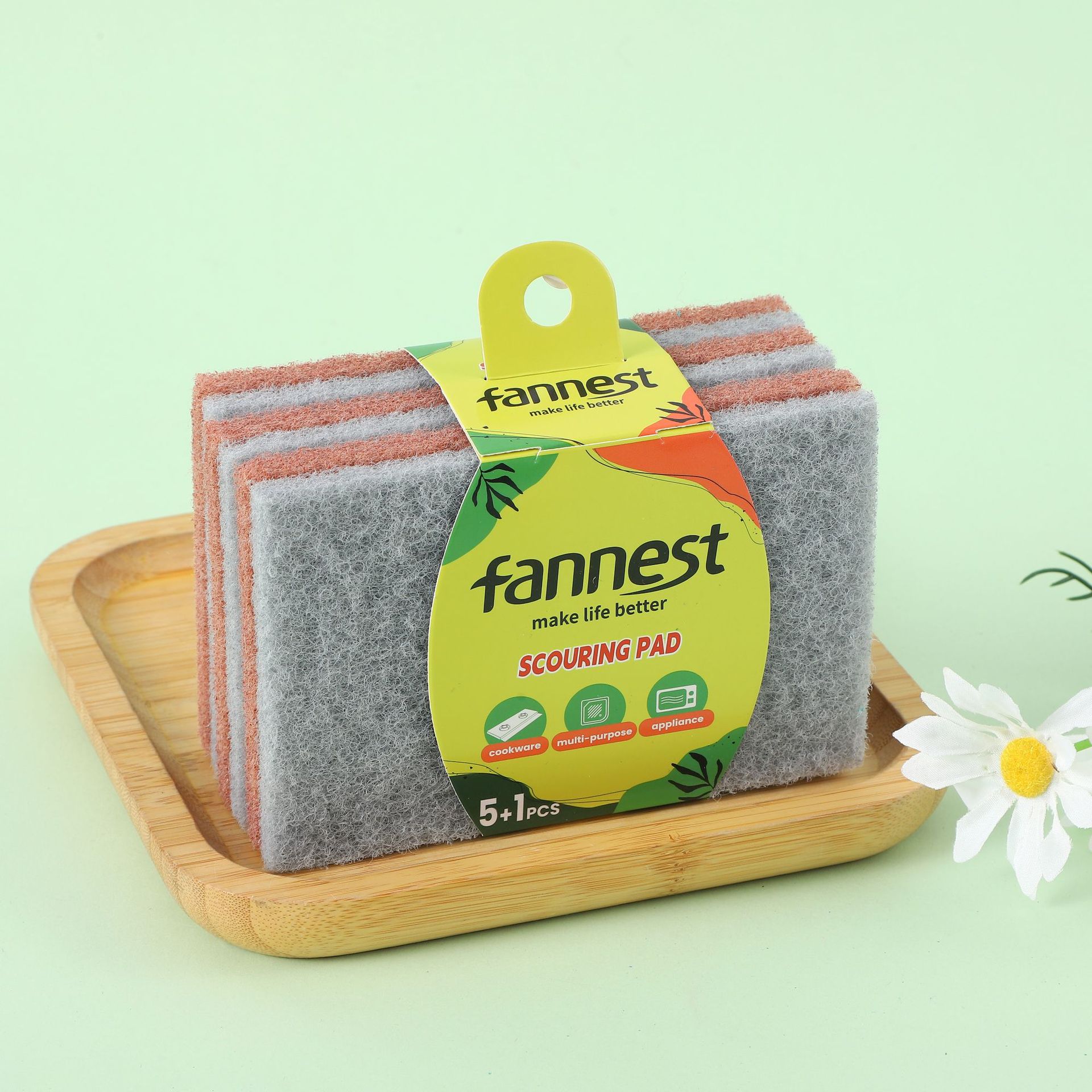 跨境百洁布洗碗布厨房去油去污家务地板清洁用具大扫除清洁布抹布