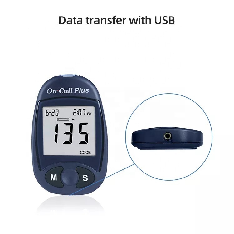 English packaging of foreign trade blood glucose meter, home glucose machine, blood glucose blood analyzer, intelligent tester details Picture