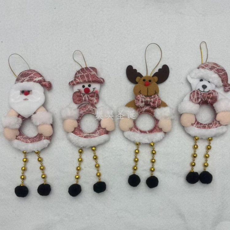 Christmas decorations, small pendants, Santa Claus pendants, snowman, reindeer, five-pointed star, heart-shaped small pendants Specification image