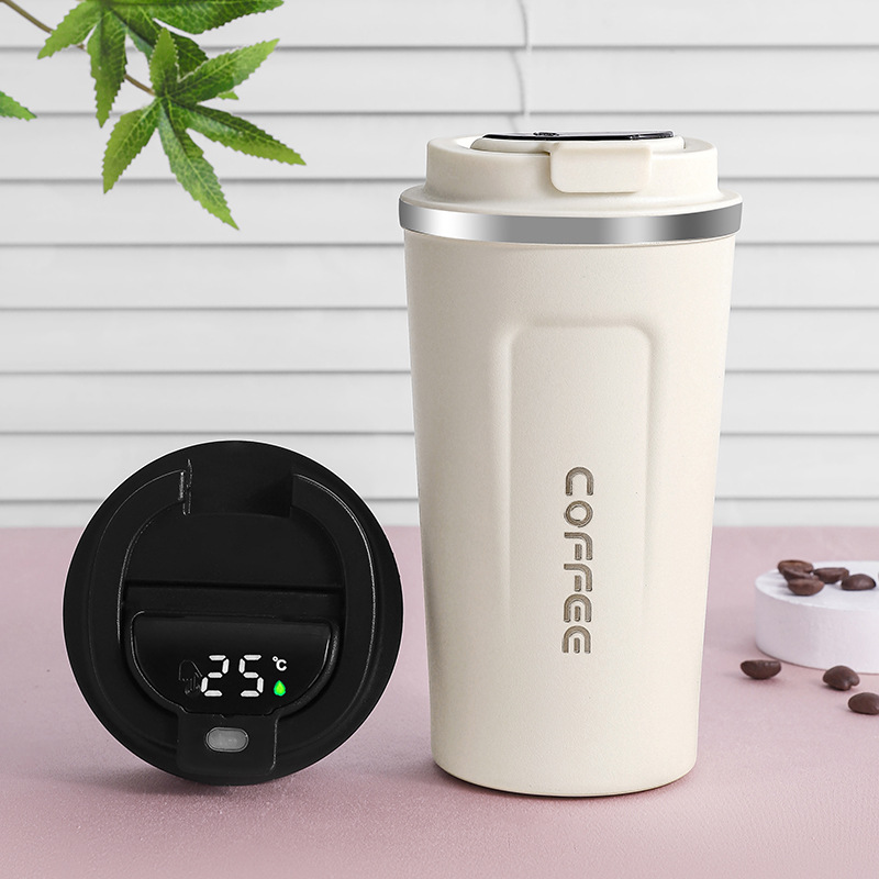 Wholesale of cross-border 304 stainless steel coffee cups, smart temperature-measuring insulated cups, outdoor car water cups, portable and easy-to-use cups Application Scenario