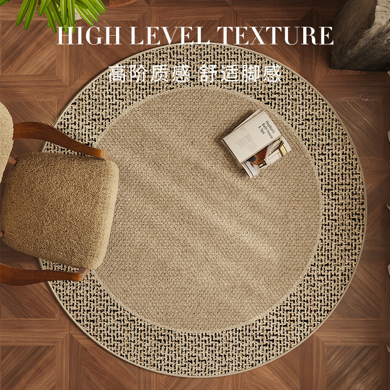 Round modern carpet, living room sofa, coffee table, velvet circle, study, swivel chair cushion, rocking chair cushion, bedroom bedside cushion