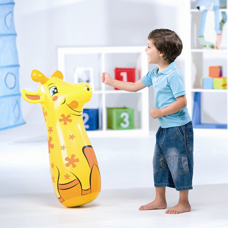 Bestway沙袋拳击沙包充气不倒翁动物3款儿童玩具大号91厘米