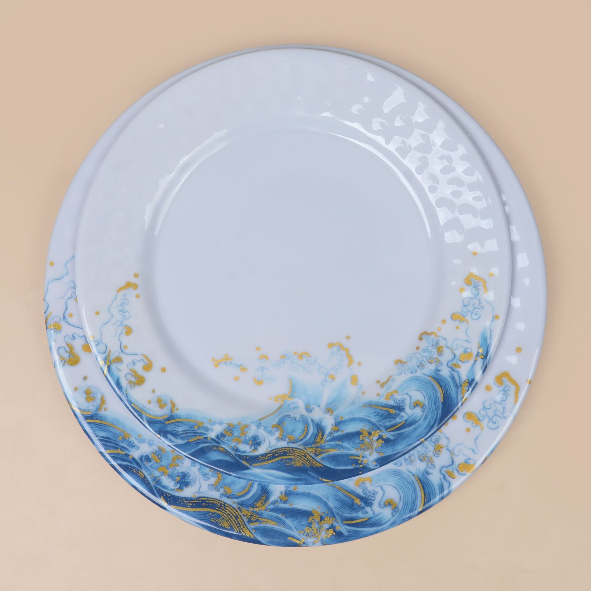 Wholesale of melamine melamine tableware and plates for foreign trade, Western food plates, hotel and restaurant snack plates details Picture