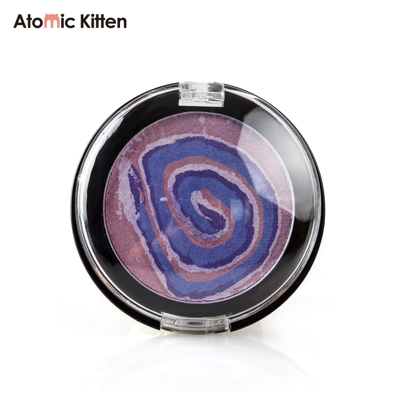Small-batch customized OEM/ODM facial makeup, vegan eyeshadow, natural waterproof baking powder, luminous metal eyeshadow details Picture