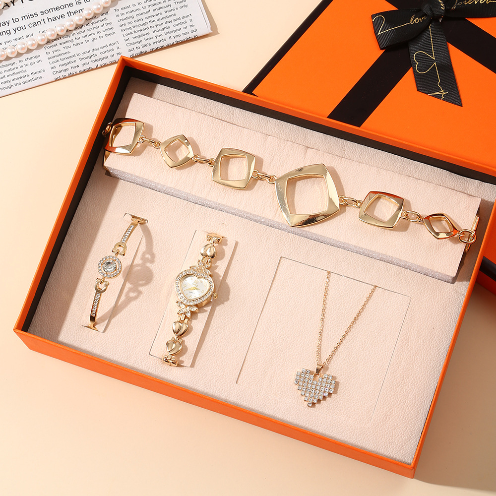 Amazon cross border creative business gift set para mujeres de alta moda joyas set box gift set wholesale Specification image