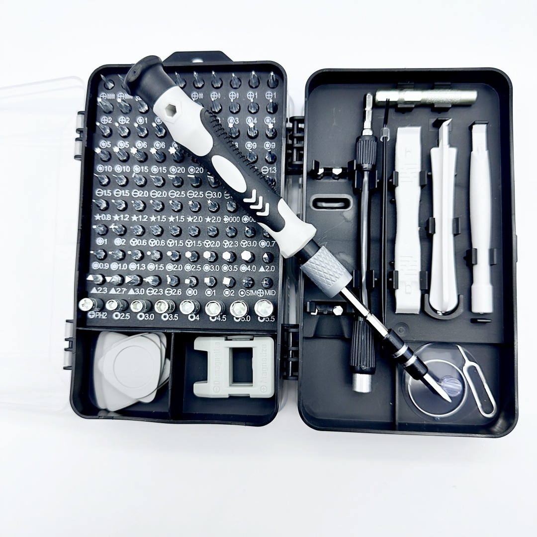The 115-in-one screwdriver tool set is a bestseller for watches, computers, mobile phones, disassembly and repair, telecommunications tools, and screwdrivers