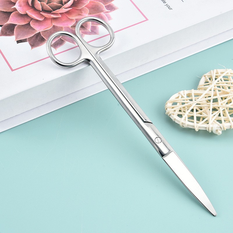 Stainless steel surgical scissors, thread removal scissors, round-tipped scissors, pointed gauze scissors, cross-shaped embroidery scissors