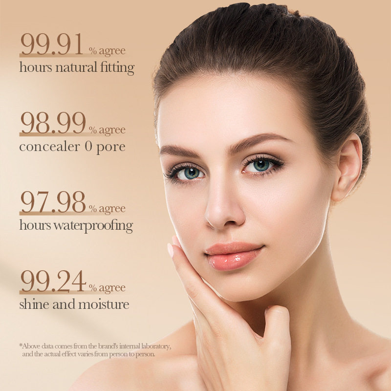 Whitening, oil-control, smooth and long-lasting foundation, BB cream, light, breathable, matte concealer, no smudge on makeup