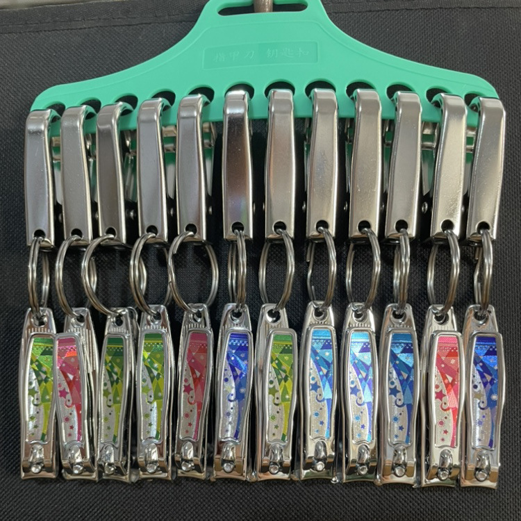 挂板指甲刀批发中号斜口十号铬色卡通指甲剪 美甲指甲钳 可爱女生