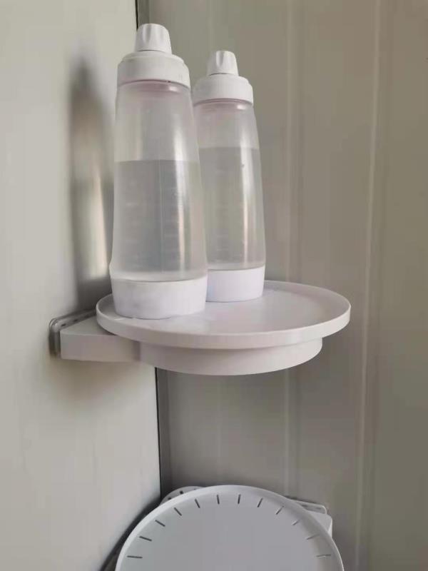 Kitchen and bathroom rotating storage rack, portable storage rack, adsorption 360-degree organizing rack, disc, no need for drilling, simple and elegant
