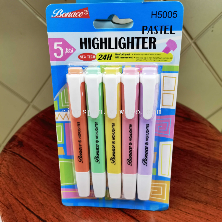 Dianshi Wholesale Colored Highlighter set: Red single-color stationery highlighter Specification image