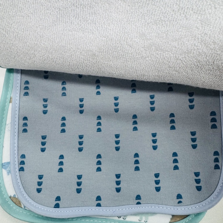 口水巾/花瓣口水巾/婴儿毛巾/口水巾儿童无袖卡通/BabyTony白底实物图