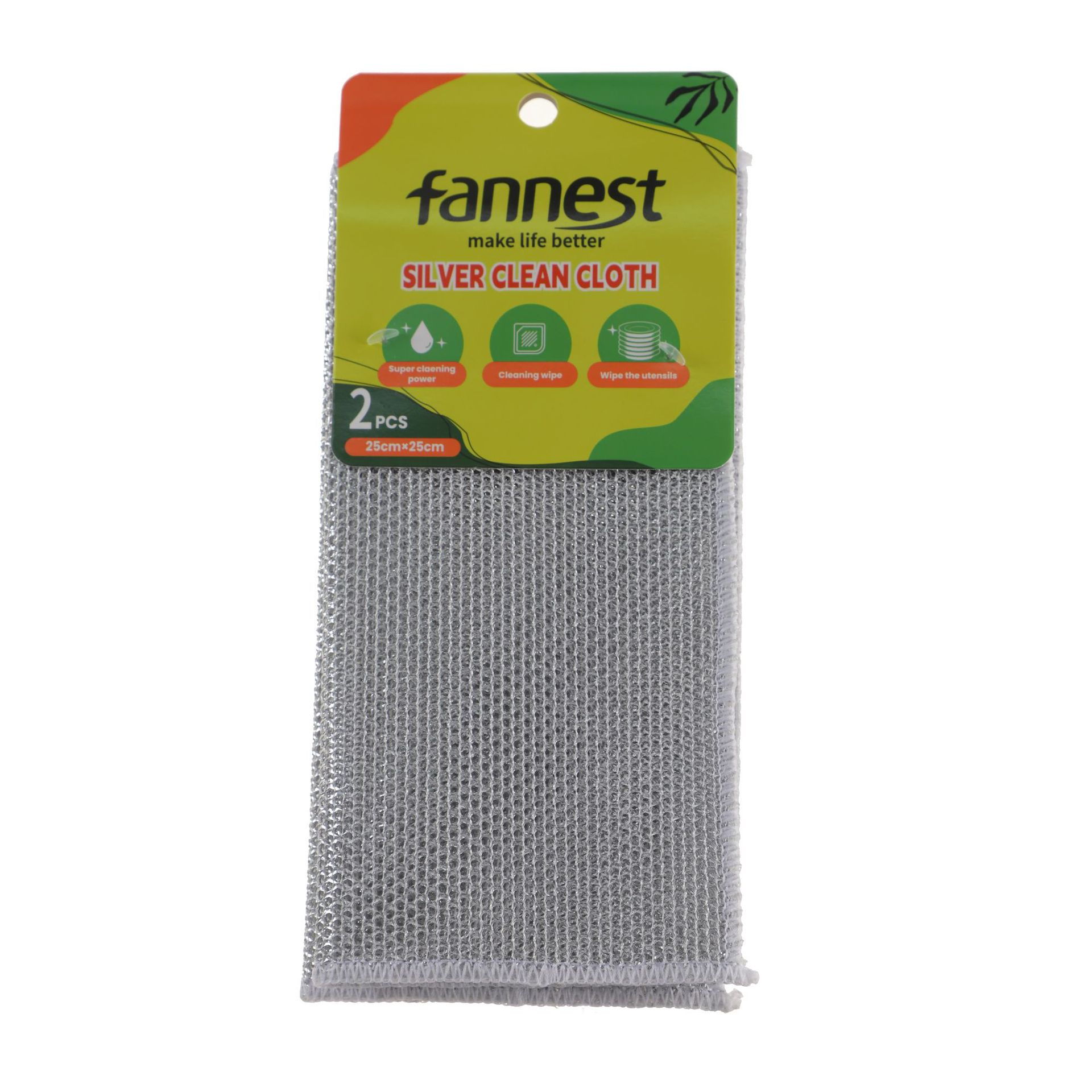 跨境抹布加厚家用厨房不沾油不伤锅银丝百洁布清洁布不锈钢洗碗布