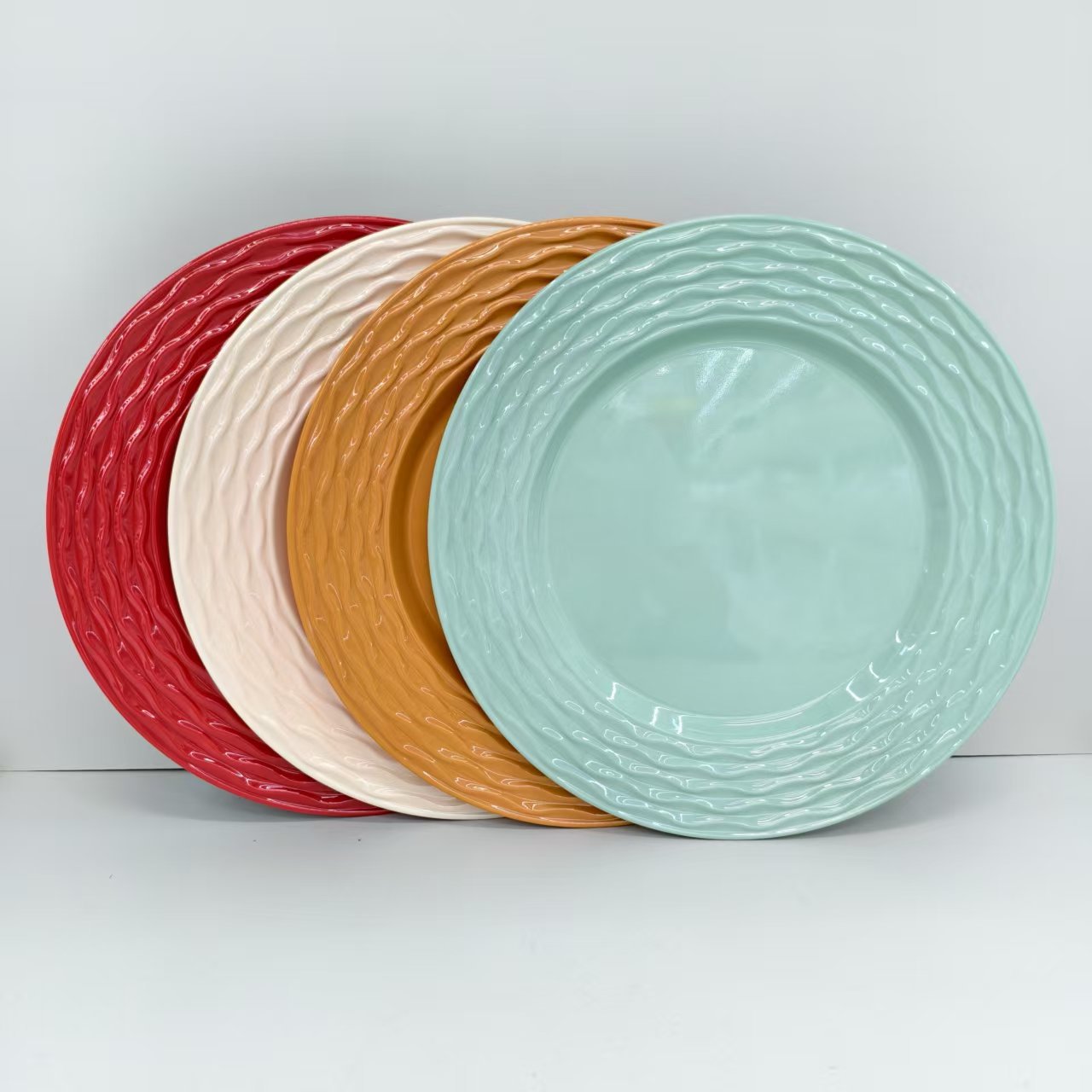 Food-grade melamine tableware from the manufacturer, Amazon inventory, anti-drop bowl and plate set wholesale, LOGO production details Picture