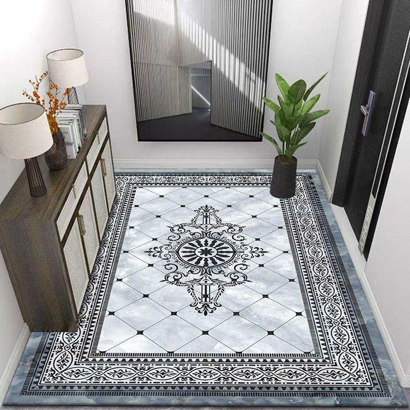 Washable PVC no-wash entrance door floor MATS, marble-patterned living room entrance door MATS, and foyer floor MATS can be cut and sold directly Item Picture