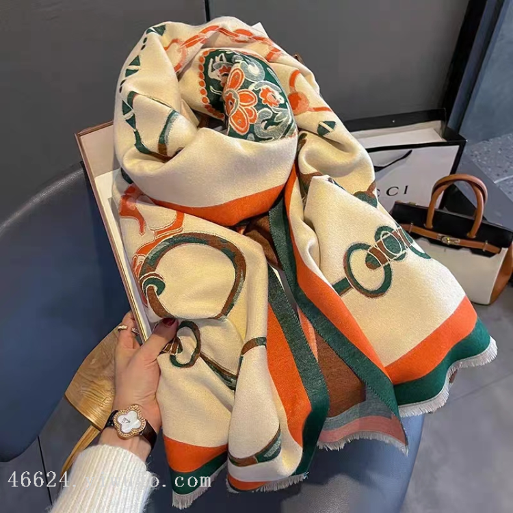 Cross-border scarf wholesale e-commerce live stream 27 High-speed jacquard series horse hoof deduction cash payment Specification image