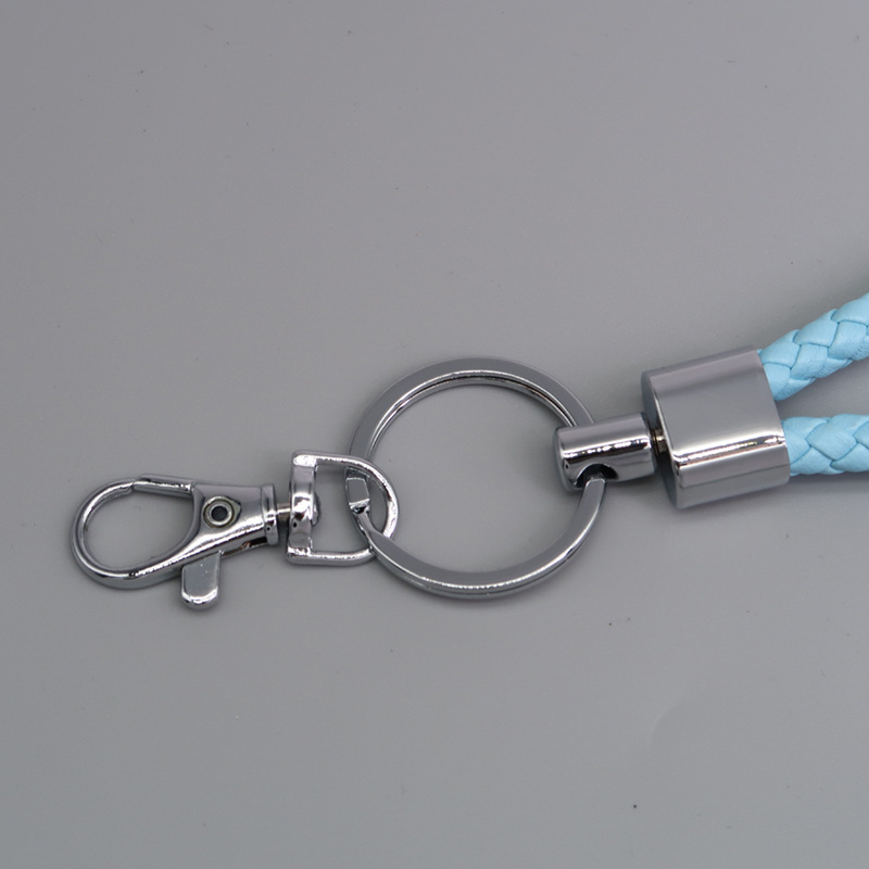 Wholesale of small gifts for hand-woven leather rope keychains, dog buckles, door buckles, key chains and card holders Specification image