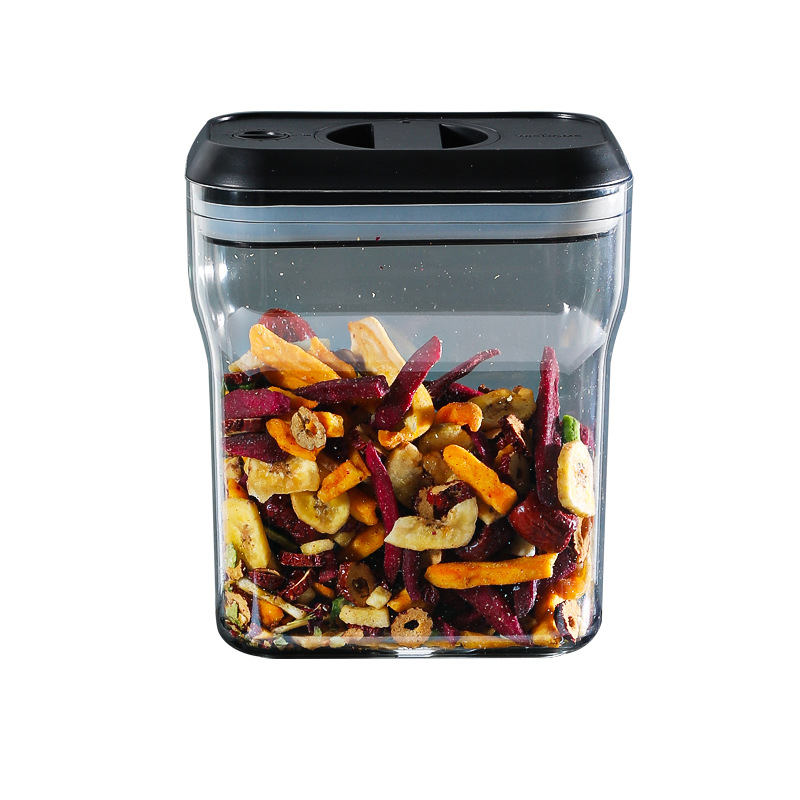 Sealed plastic food storage cans for grains and cereals, snack storage boxes, large rice cans, rice buckets, transparent storage cans Item Picture