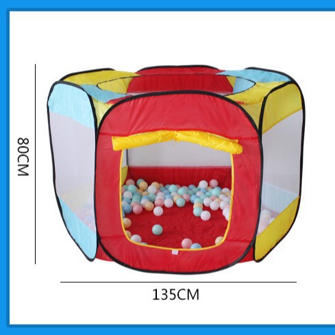 公主城堡超大薄纱 六面黑边儿童帐篷 游戏屋玩具房子亚马逊热卖