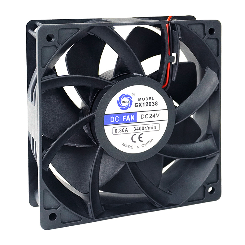 GX12038 24V0.3A factory direct supply oil-impregnated bearing DC axial flow fan cooling fan Specification image