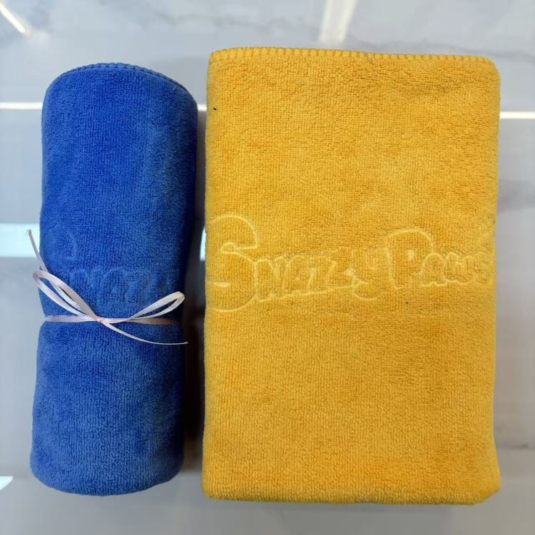 40*80cm printed pet towels, cat and dog cleaning and beauty towels, bath and water wiping towels Item Picture