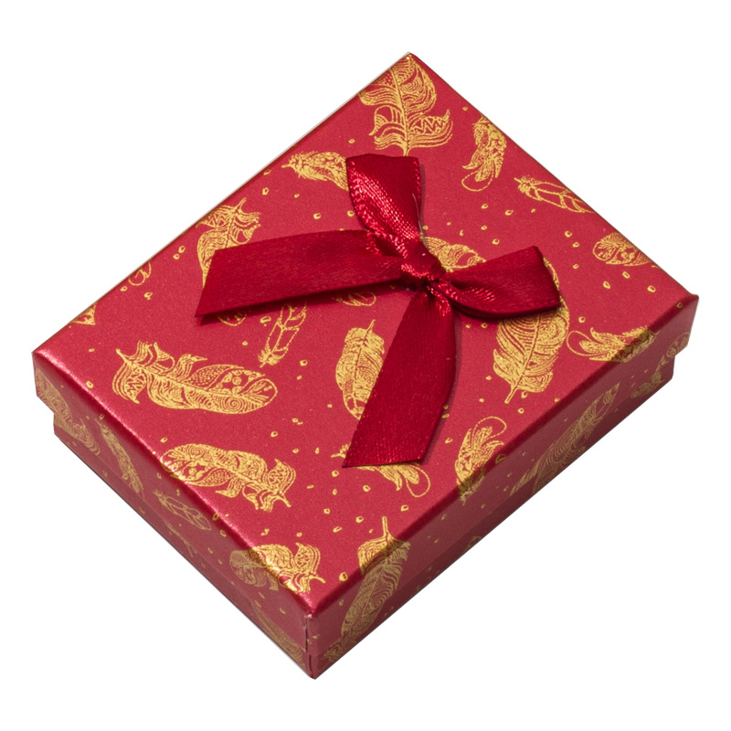 Wholesale of top and bottom cover paper boxes, jewelry boxes, necklaces, rings, jewelry packaging boxes, and fashionable bow jewelry boxes Application Scenario