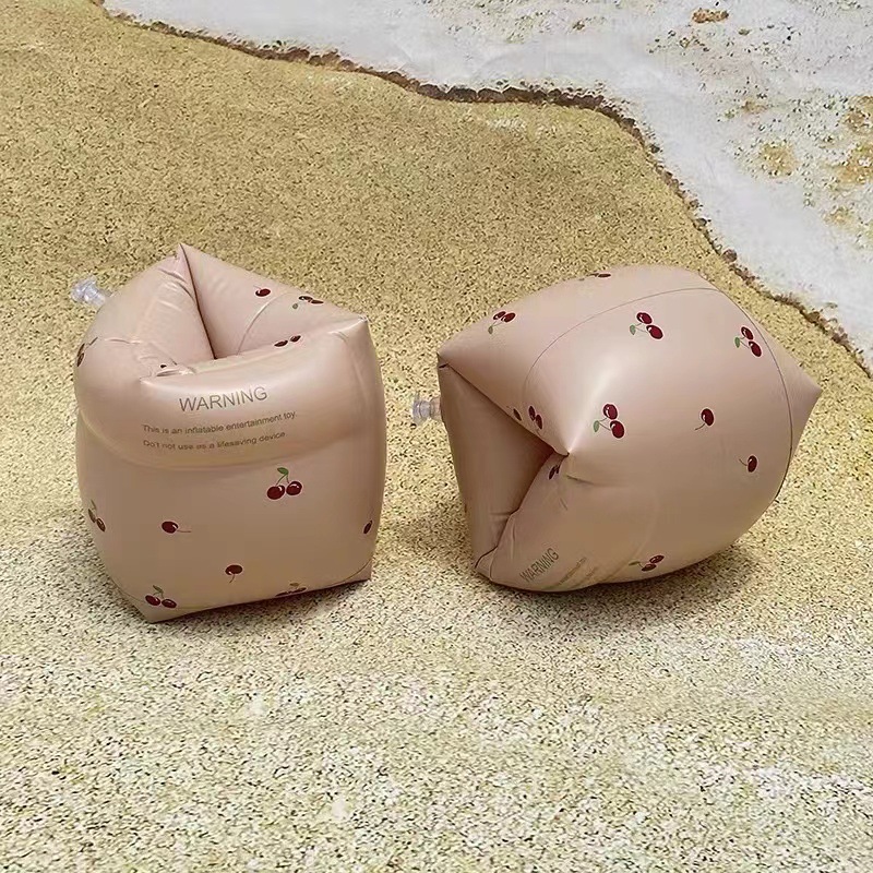 Children's retro swimming ring, arm ring, water sleeve, adult arm ring, swimming arm float ring, double air bag, thickened arm ring Specification image