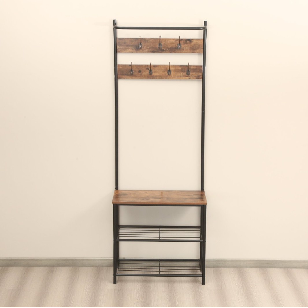 Multi-functional household wardrobe rack, bedroom storage rack, living room entrance storage rack, simple wardrobe rack for storage and organization details Picture