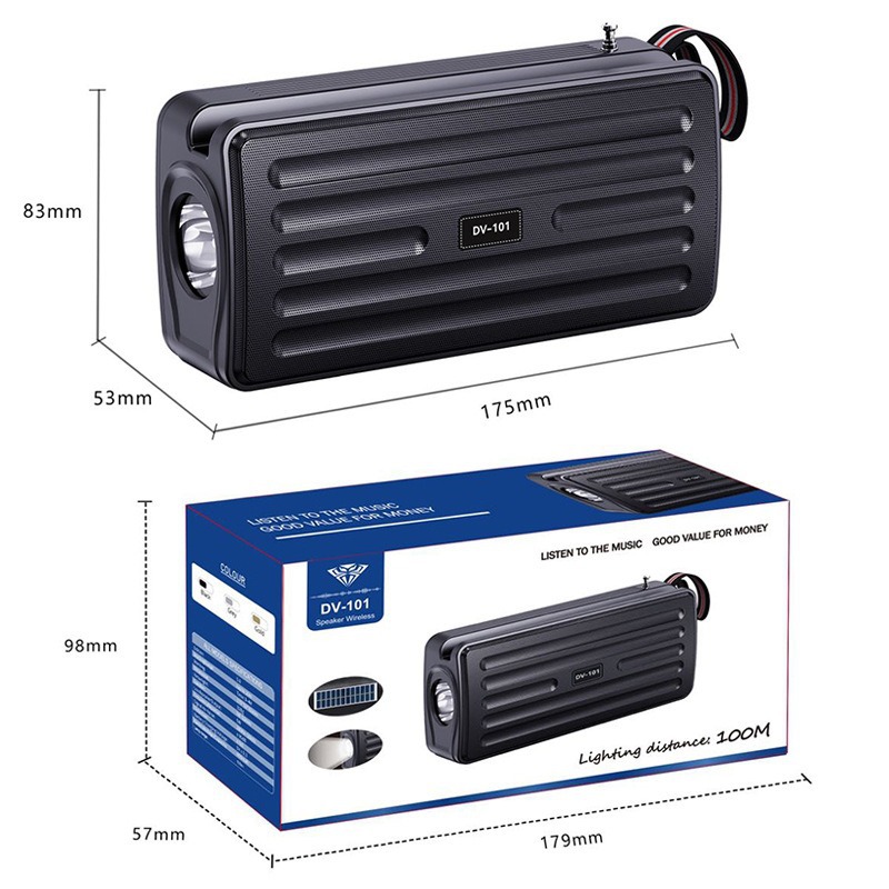 蓝牙小音箱户外多功能桌面播放器居家便携太阳能蓝牙音响产品图