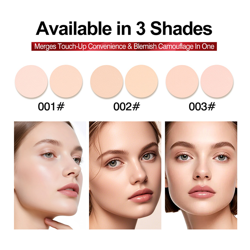 This dual-effect long-lasting mineral setting powder foundation provides concealer and oil control