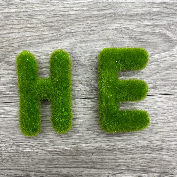 Simulated decorative letter foam flocking eco-friendly DIY children's early education restaurant modern and simple atmosphere embellishment accessories Specification image