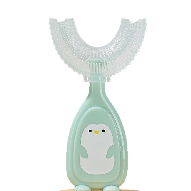 New children's U-shaped toothbrush, silicone soft bristle toothbrush, baby oral cleaning wonder, mouthpiece toothbrush wholesale Application Scenario