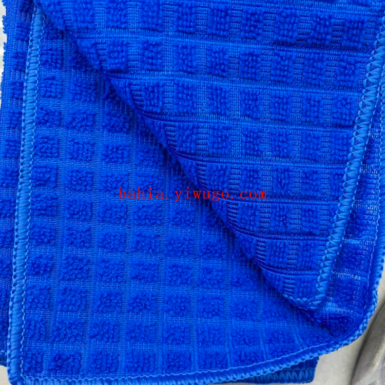 Plain small square cloth, 40*48cm, lockstitch wiping cloth, dishwashing cloth, kitchen stain removal and cleaning cloth Item Picture