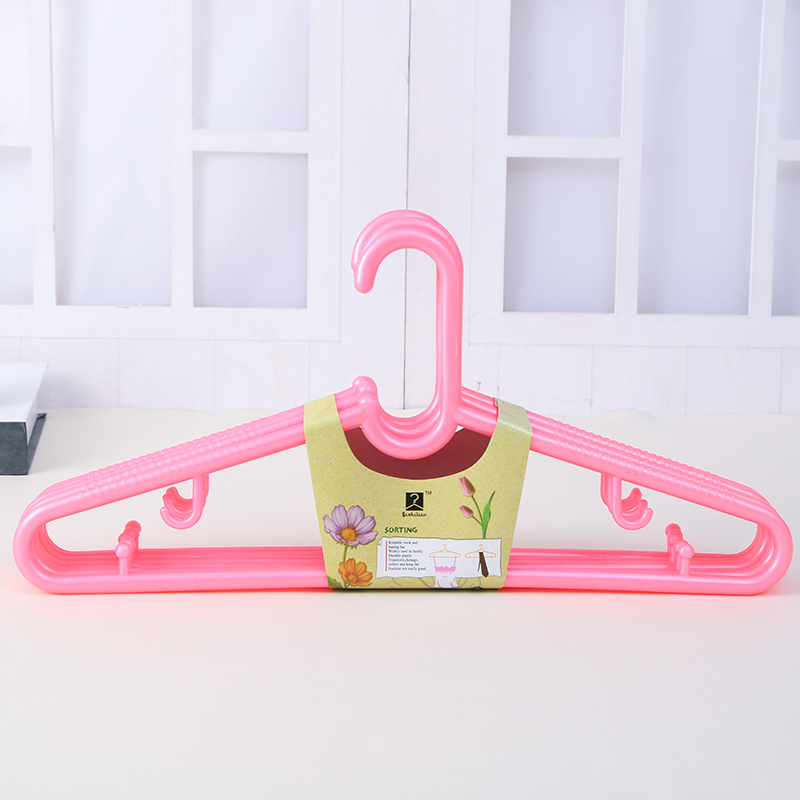 素色塑料衣架多色可选 可定制衣架成人晾衣架晒衣架厂家直销产品图