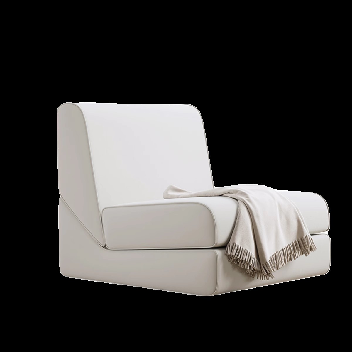 Simple and modern foldable sofa bed, lazy sofa, suitable for lying and sleeping, balcony bay window, casual single person compression sofa Application Scenario