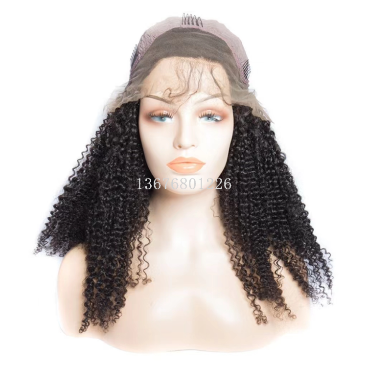 Wig headgear, Front lace headgear, Human hair, African, European and American export factory wholesale front Specification image