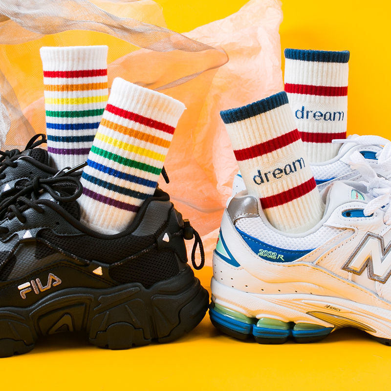 袜子/袜子男女长款潮流/袜子男士长款休闲/开学季/棉袜产品图