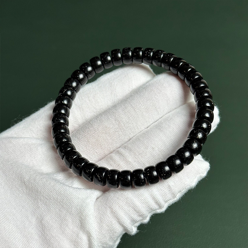 【8mm Straight Cut Bracelet 】 All-handmade, original ecological Indonesian coconut stem single-loop bracelet beads for men and women Application Scenario