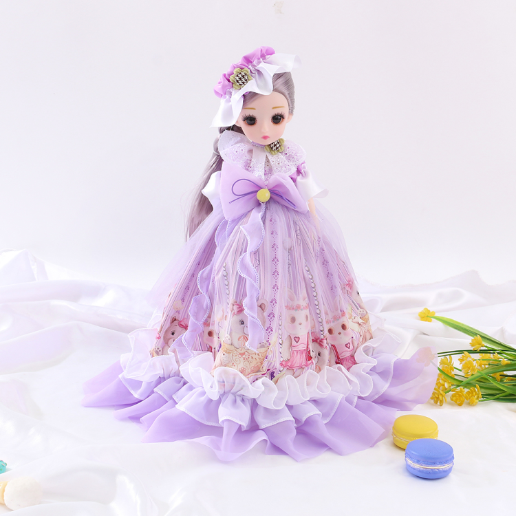Cross-border doll dress-up dress, doll princess dress set, Lolita girl toy gift, birthday present Specification image