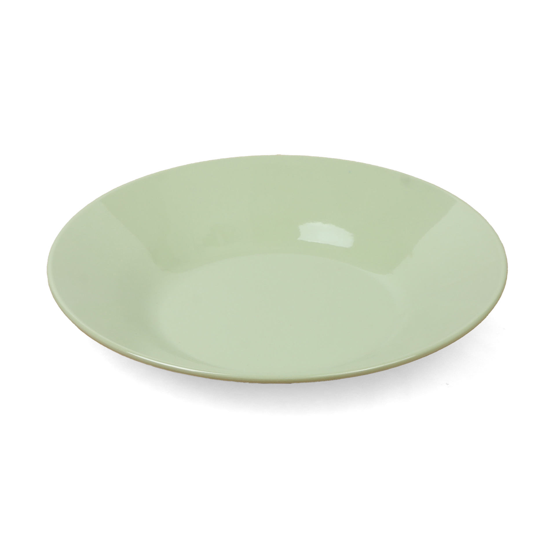Green melamine tableware, round plates, commercial round plates, large flat plates, hotel and restaurant cold dish plates, side dish plates, manufacturer wholesale full figure