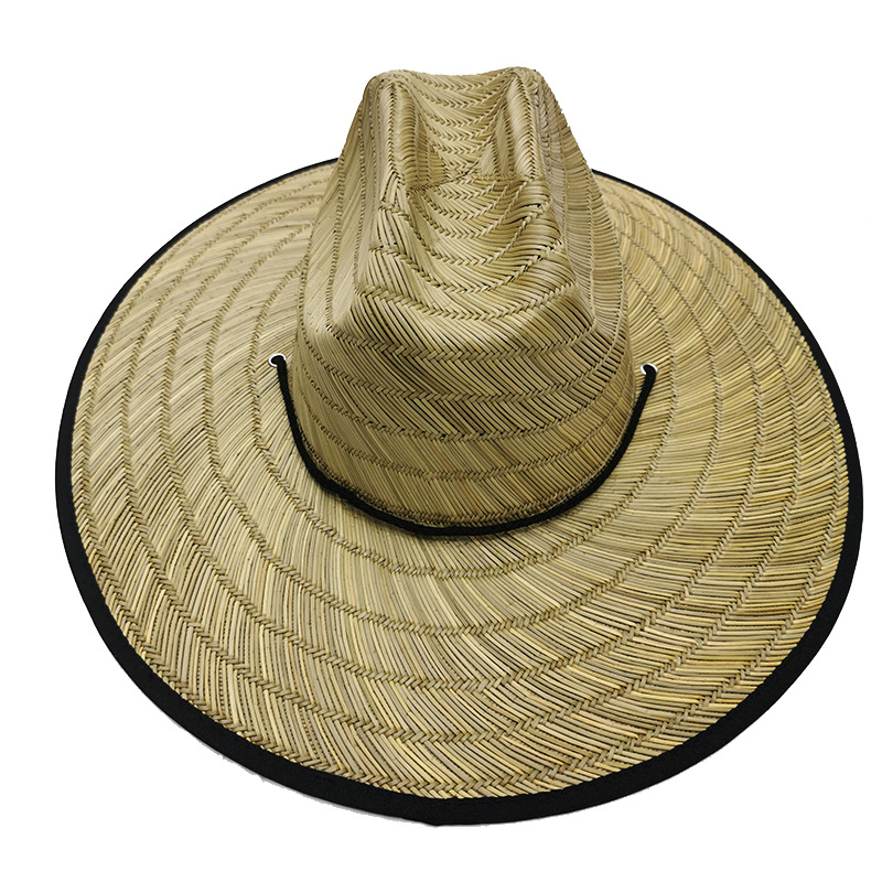 Customized wholesale of men's straw mat cool hats, summer beach sun protection hats, sunshade straw woven hats and top hats for foreign trade Application Scenario