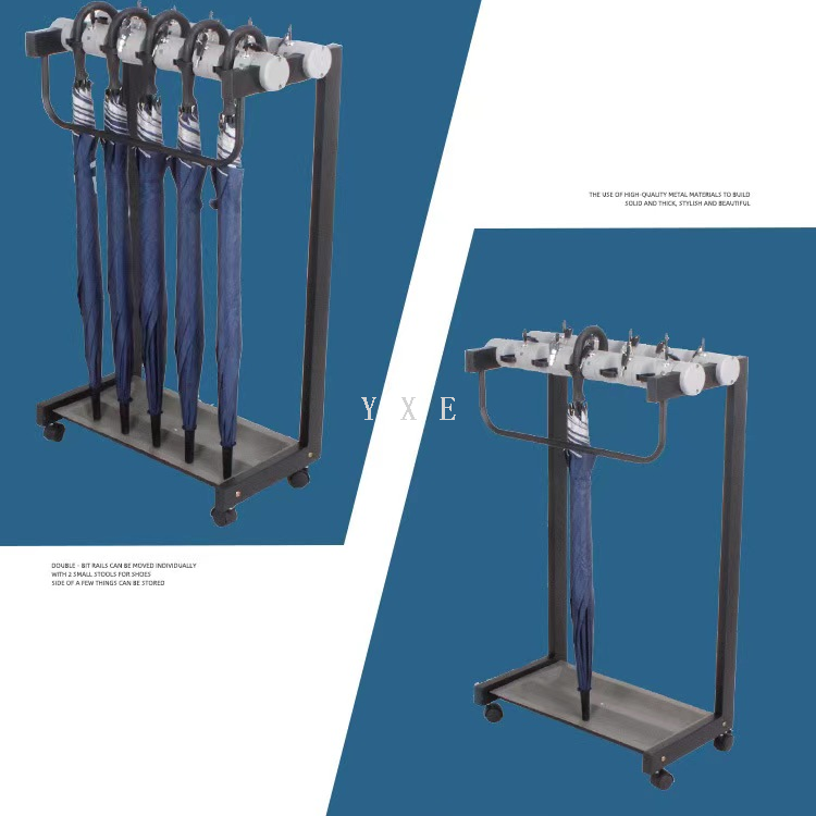 雨伞架商用收纳架子带锁酒店大堂银行家用带伞便民细节图