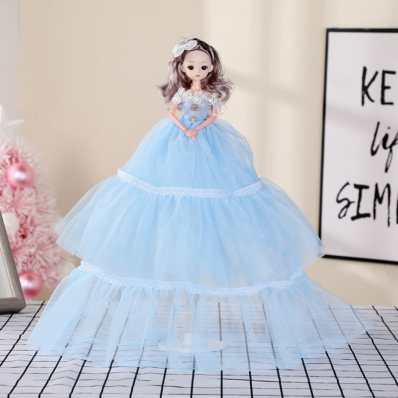 Factory in stock 55cm芭芘娃娃 festival gifts, barbie dolls, butterfly hair accessories, girls' toys, temple fair hot sale Item Picture