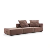 All-sponge vacuum compression sofa, small-sized living room, straight-row folding sofa, modular fabric sofa, freely combinable details Picture