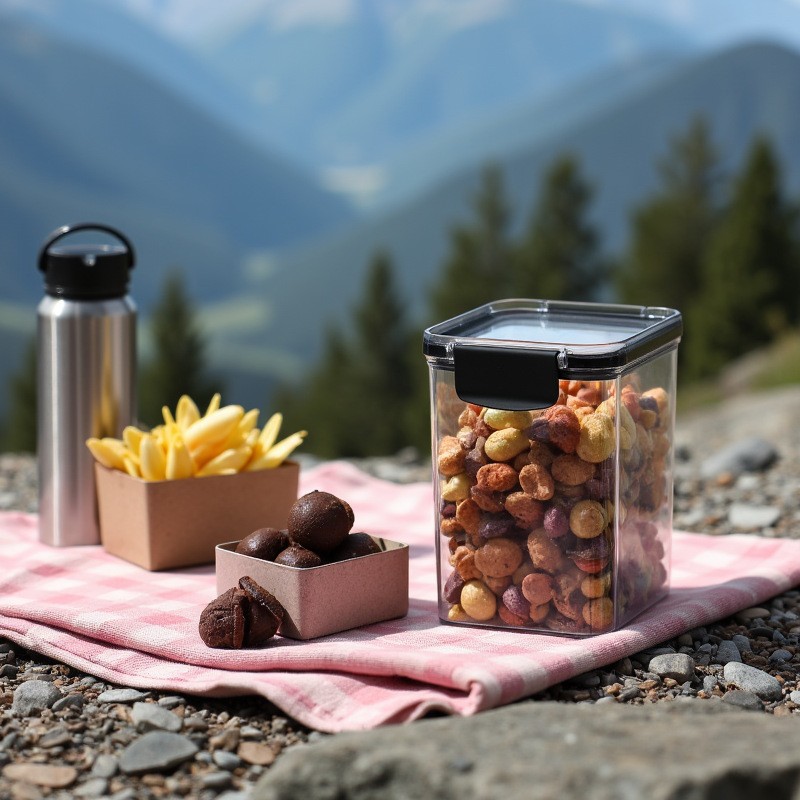 储物密封罐塑料食品罐食品级厨房杂粮罐零食香料干货豆子收纳盒